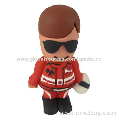 Custom Character USB Flash Memory, Customized Logos Welcomed, 1 to 32GB Capacities